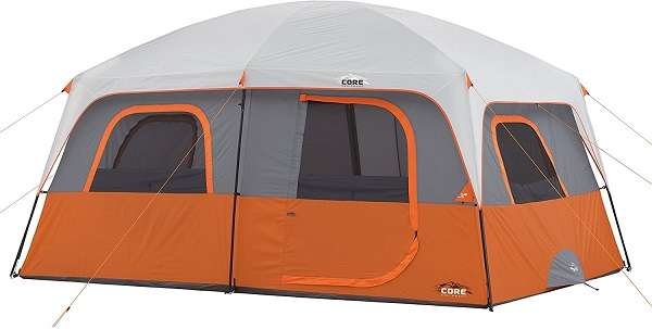 Core 10 Person Straight Wall Cabin Tent Core 10 Person Straight Wall Cabin Tent