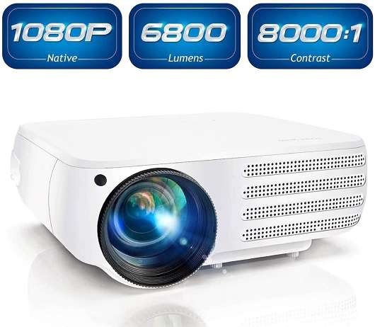 Poner Saund 1080P Native 6800 Lumens HDMI Projector for Home &Office Poner Saund 1080P Native 6800 Lumens HDMI Projector for Home &Office