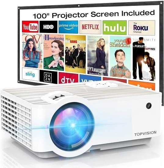 Topvision T6 Portable Mini Projector - Best video projector Topvision T6 Portable Mini Projector - Best video projector