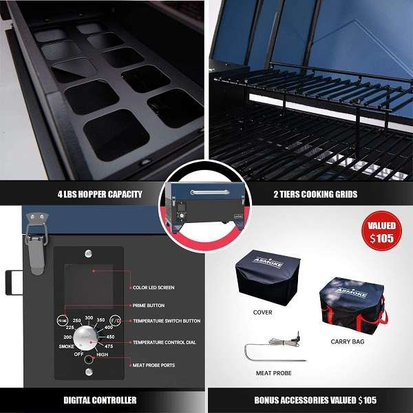What is the Key Features Of ASMOKE AS300 Tabletop Grill What is the Key Features Of ASMOKE AS300 Tabletop Grill