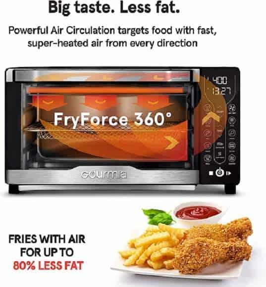 What Are The Key Features Of Gourmia GTF7355 Air Fryer Oven What Are The Key Features Of Gourmia GTF7355 Air Fryer Oven