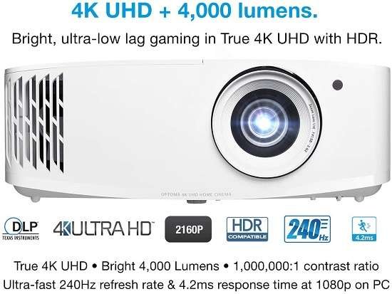 Key Features of the Optoma UHD38 4k Projector Key Features of the Optoma UHD38 4k Projector