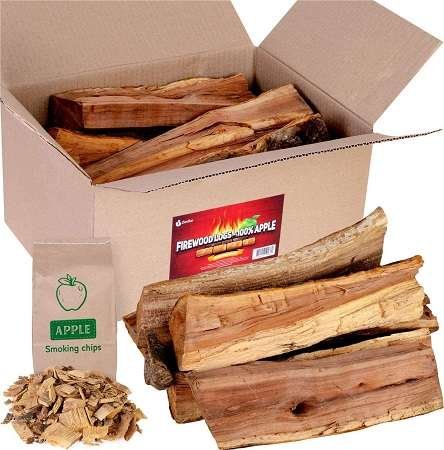 Apple firewood logs 15lbs and Wood Chips Apple firewood logs 15lbs and Wood Chips